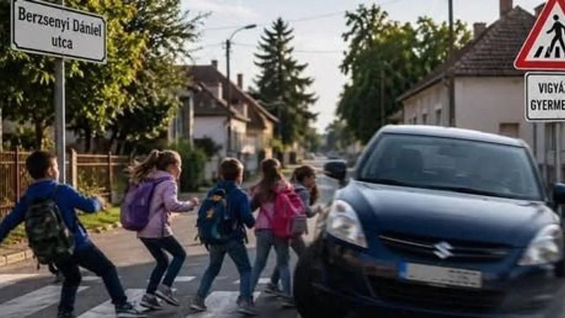 Óvodások között fékezett a sofőr, a helyieket megrázta az eset Vas vármegyében